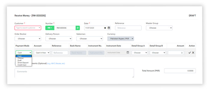 Line Item Fields