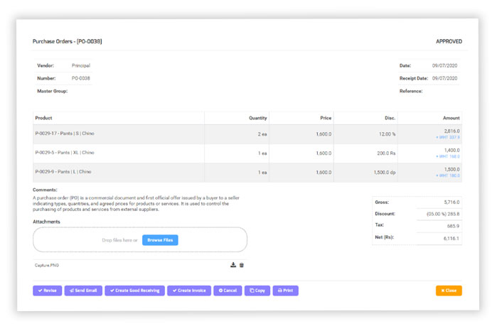 Create Purchase Orders